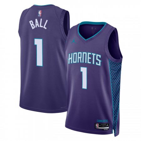 Dres Charlotte Hornets Lamelo Ball 1 Jordan 2022-23 Statement Edition Ljubičasta Swingman